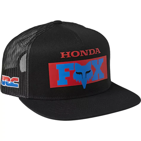 Jockey Fox Honda Snapback Negro Talla Niño